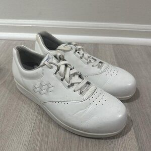 SAS Free Time Shoes Womens‎ Size 8.5 Wide White Leather Comfort Made in USA
